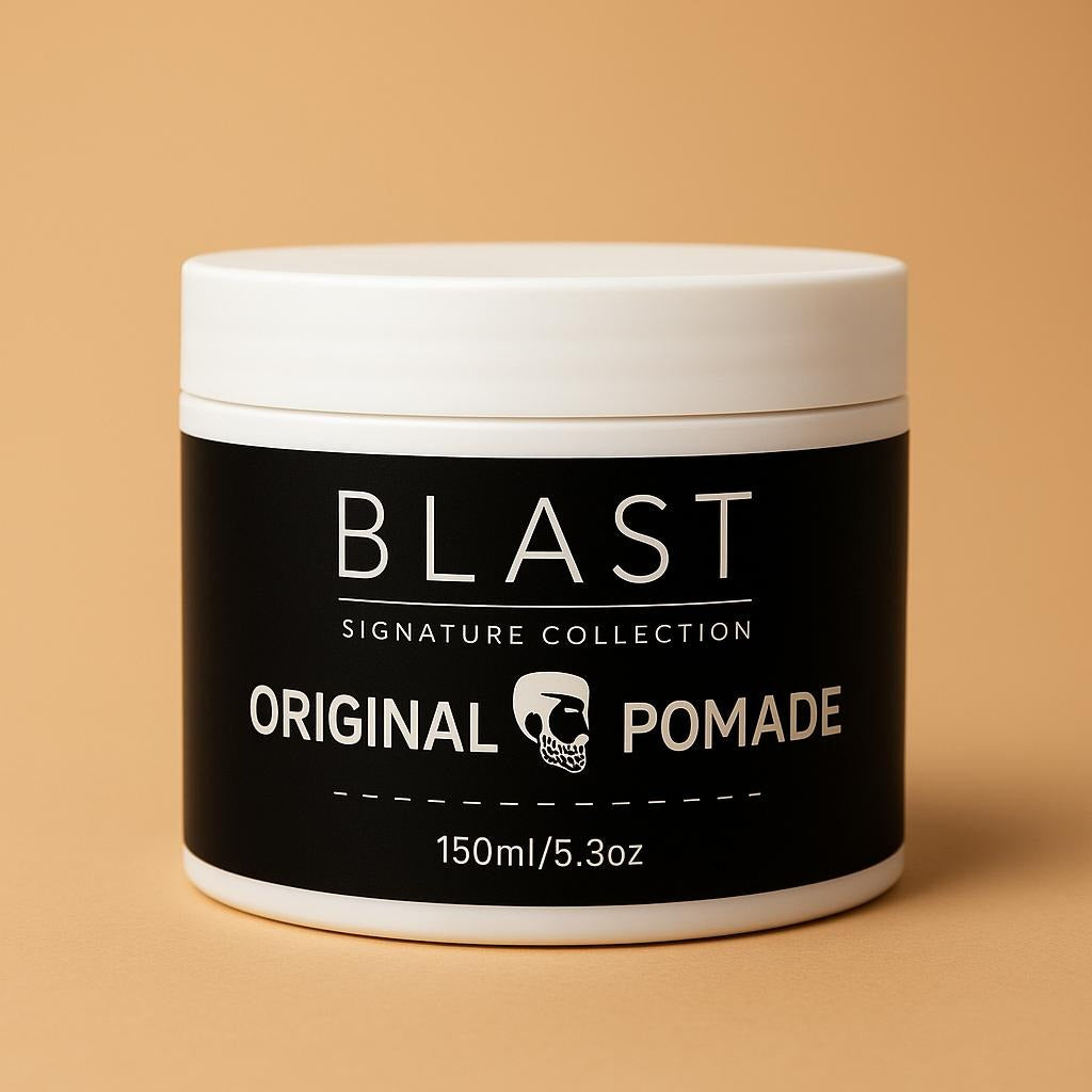 Blast Original Pomade – Signature Collection for Strong Hold, Classic Shine & Smooth Finish Hair Styling Product.
