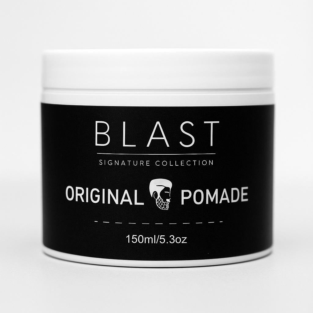 Blast Original Pomade – Signature Collection for Strong Hold, Classic Shine & Smooth Finish Hair Styling Product.