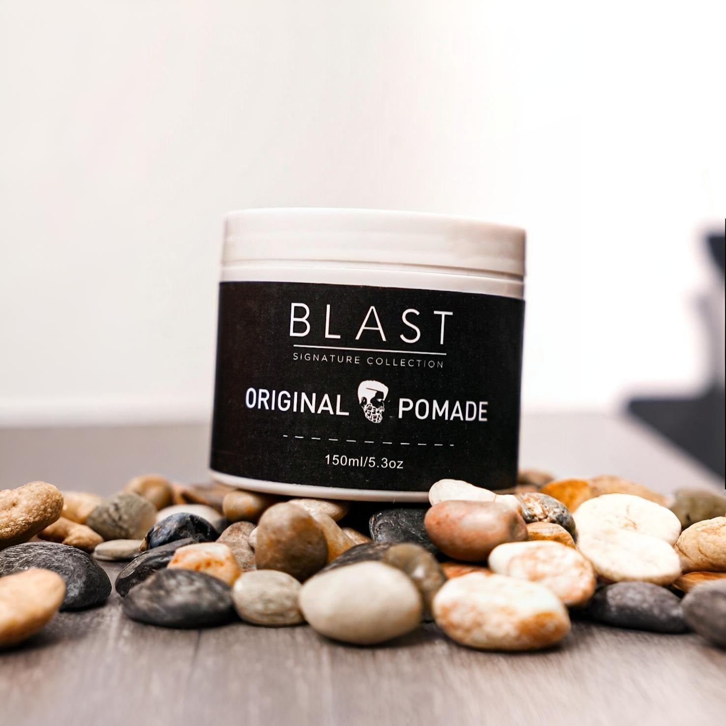 Blast Original Pomade – Signature Collection for Strong Hold, Classic Shine & Smooth Finish Hair Styling Product.
