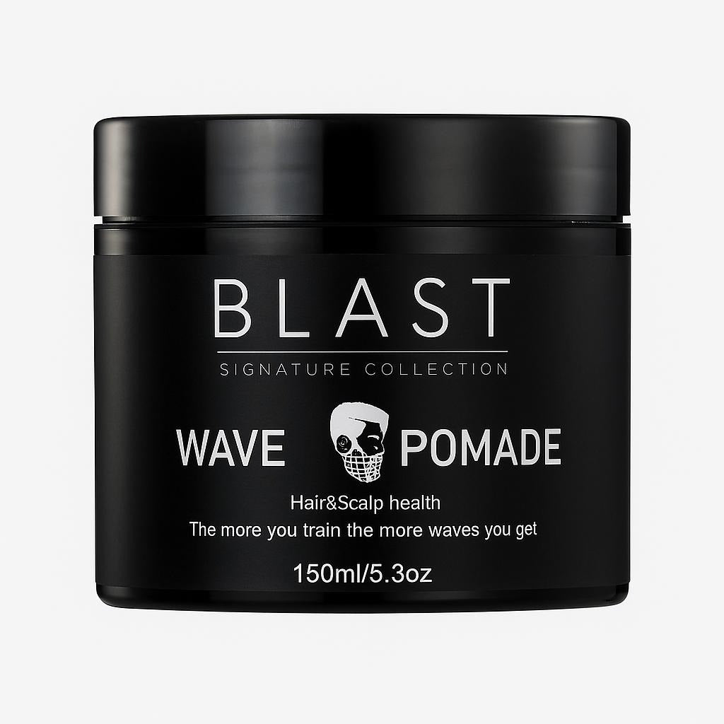 Blast Signature Wave Pomade – Strong Hold, Defined 360 Waves & Non-Greasy,Signature Collection, Long-Lasting Lightweight Finish